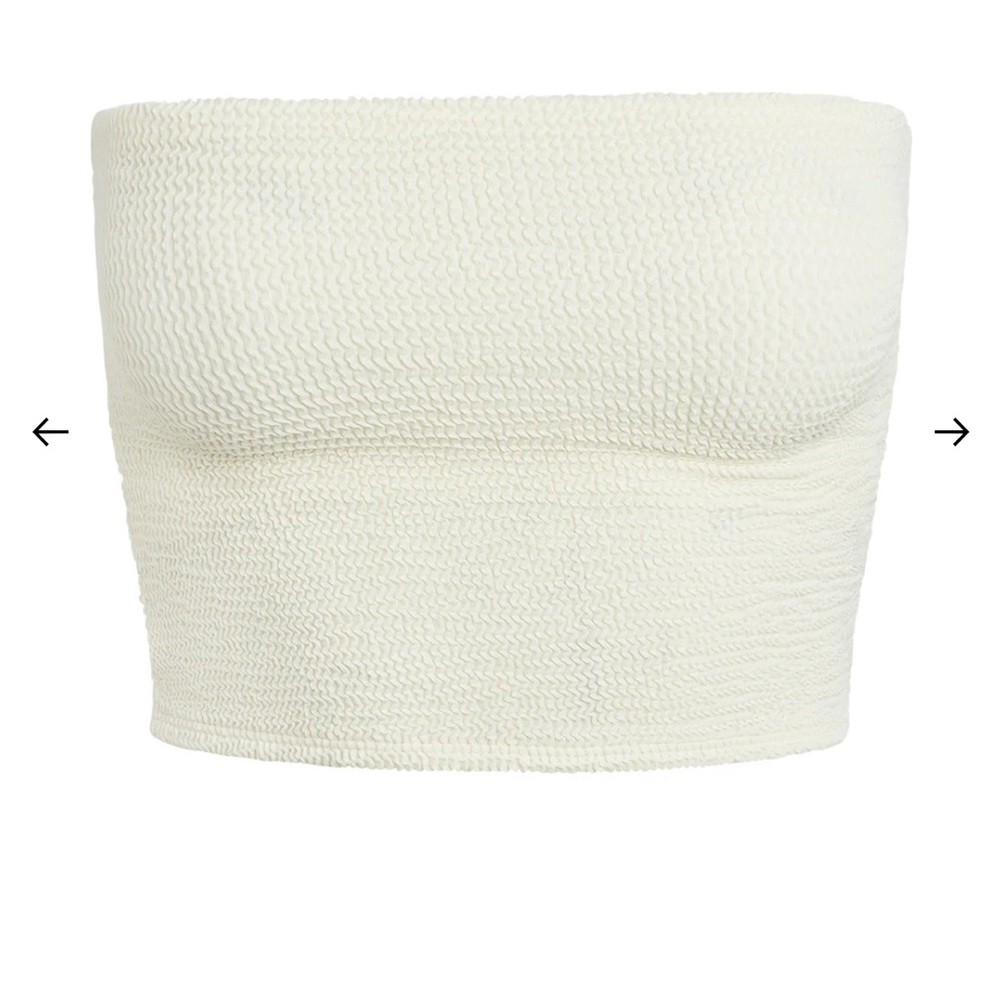 Monday Swimwear Laguna Top- Ivory Crinkle